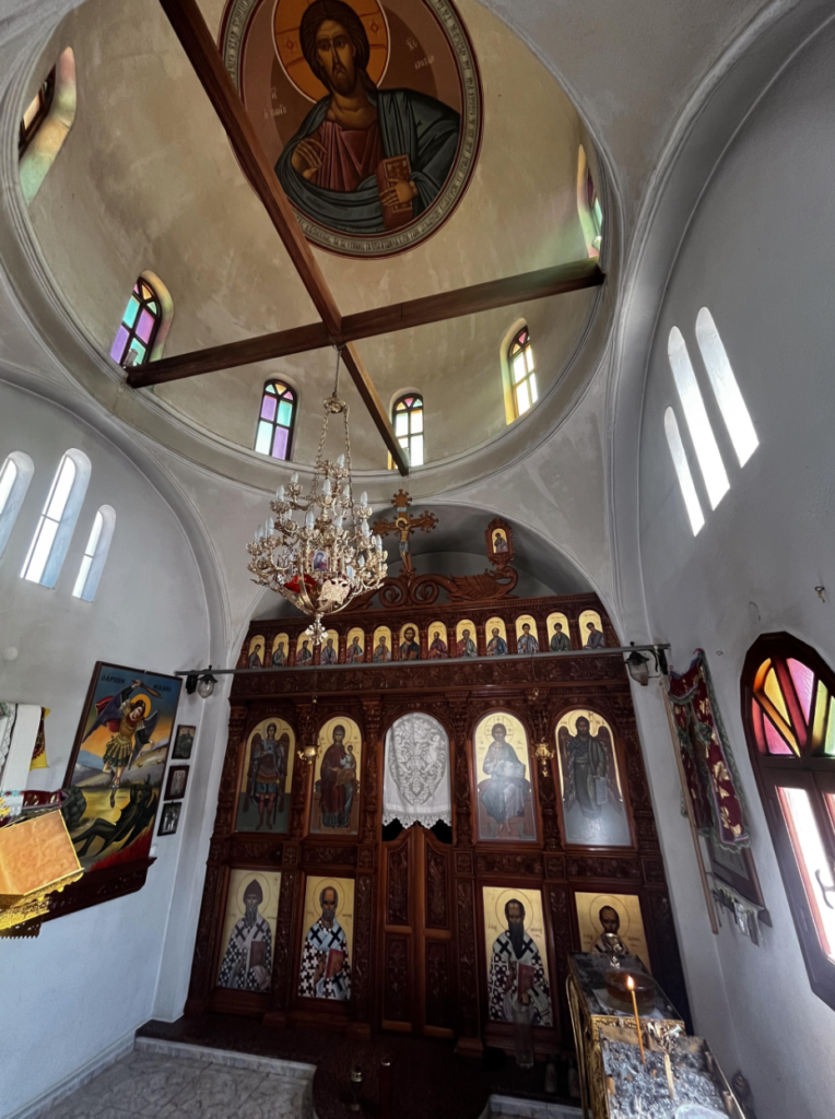 St Michael, Greek Orthodox Chapel in the mountains of Karpathos.