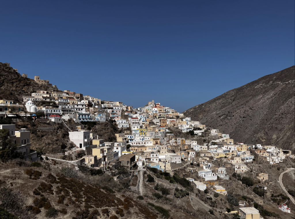 The ancient village of Olympos, one of my favorite places on the island.