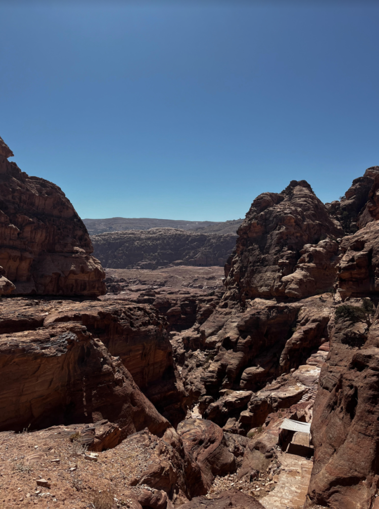 The scenery surrounding the ancient city of Petra is mesmerizing.