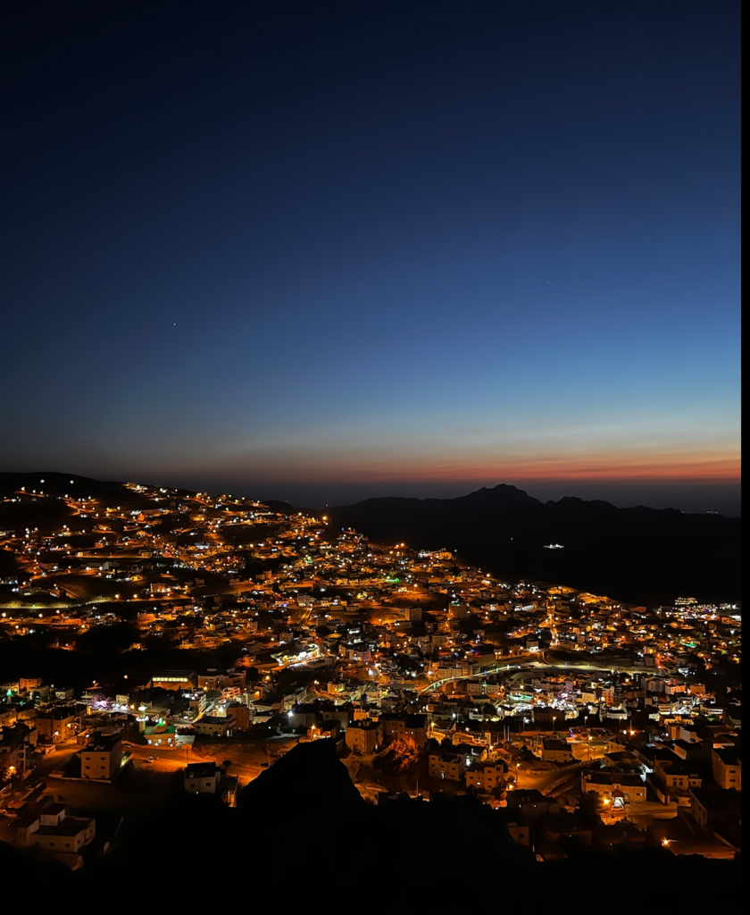 The views of Wadi Musa are incredible from the hills during the evenings.