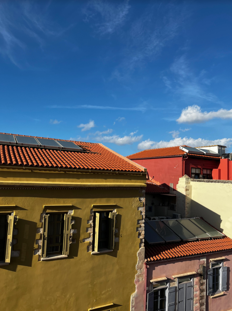 View of Chania Town from my Airbnb.