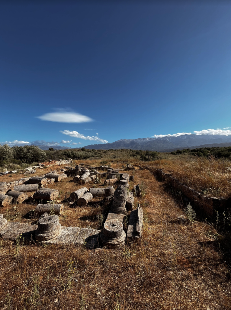 The ancient ruins of Aptera are close to the Akrotiri peninsula.