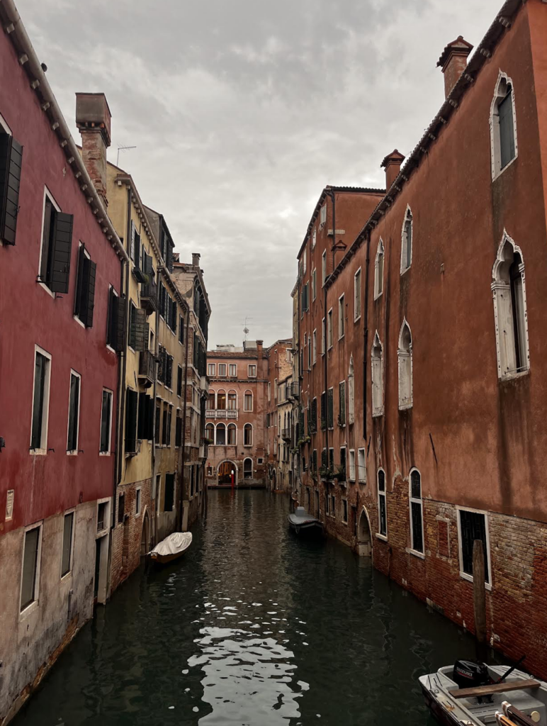 Canal lined streets