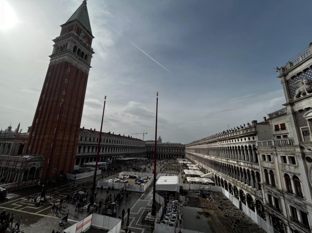 St. Mark's Square. One of the highlights of a day trip to Venice from Rome.