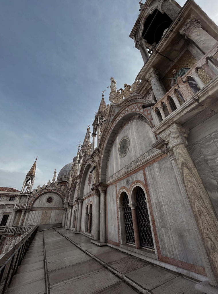 Exterior of St. Mark's Basilica. 