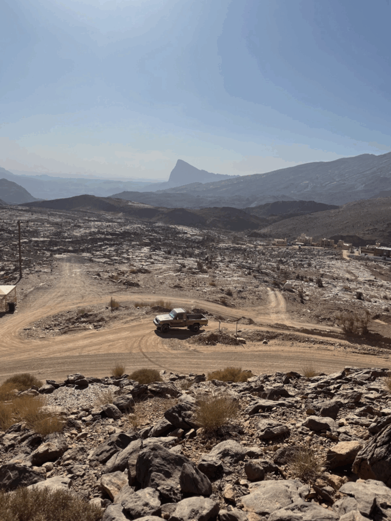 The road to Jebel Shams.