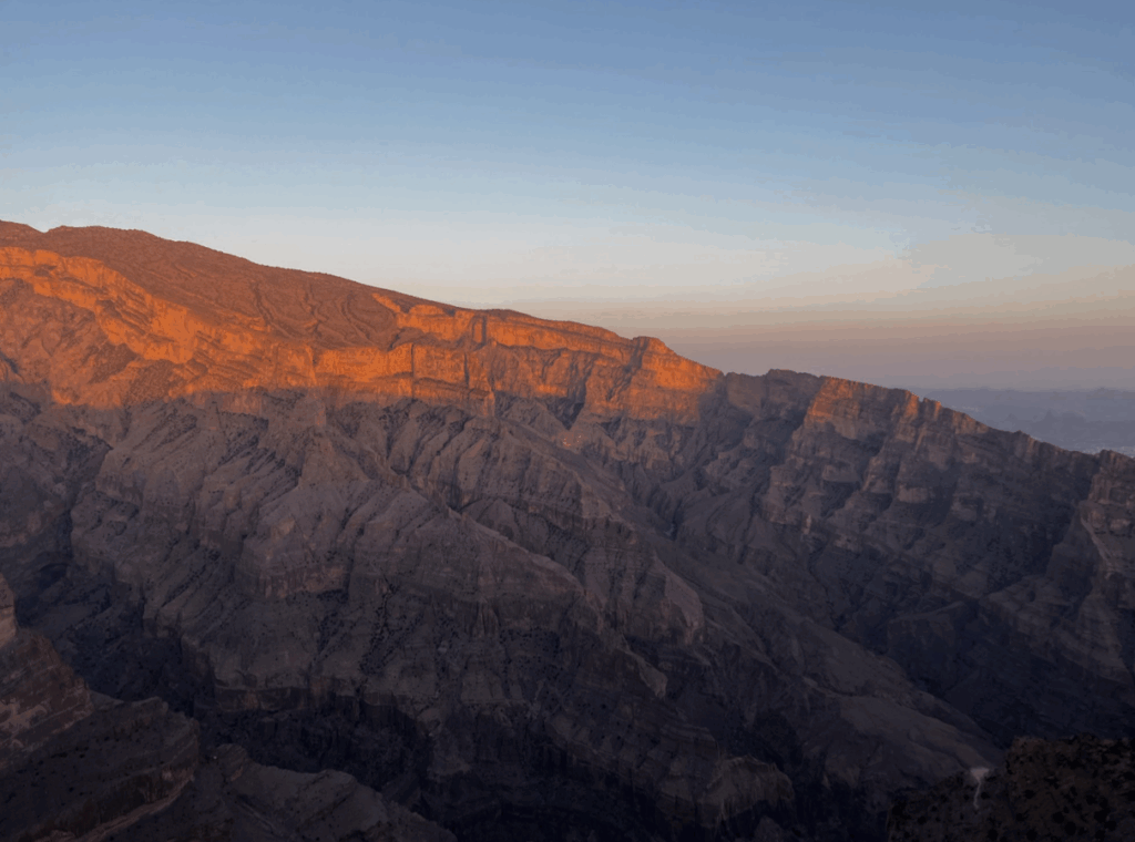 Jebel Shams at Sunset.
