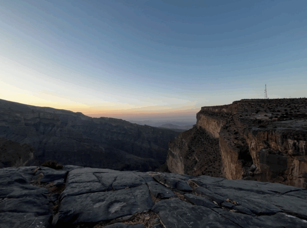 Best view of jebel Shams near the mosque.