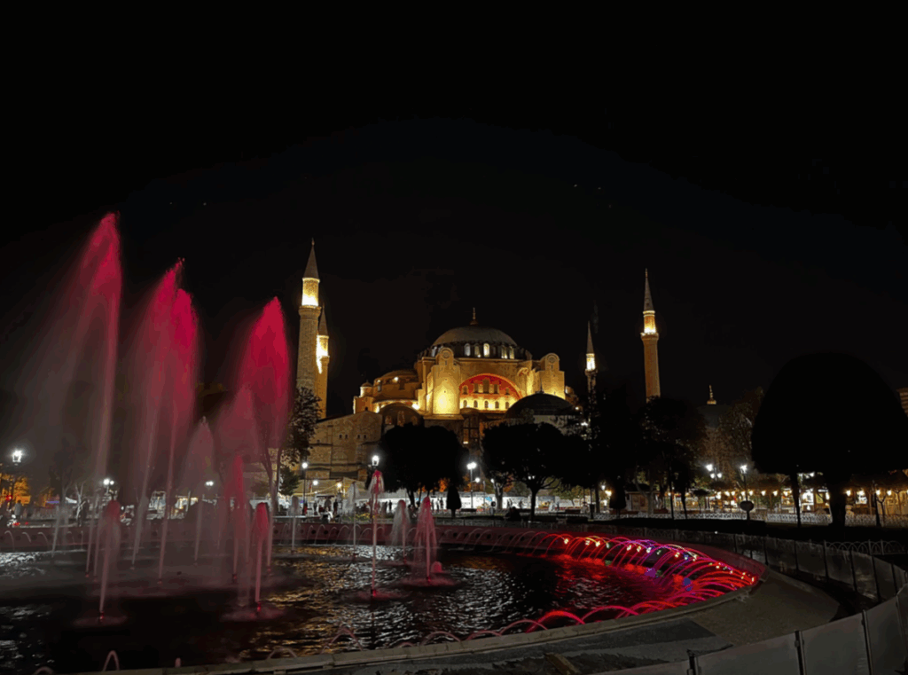 Haghia Sophia, Istanbul Turkey at night