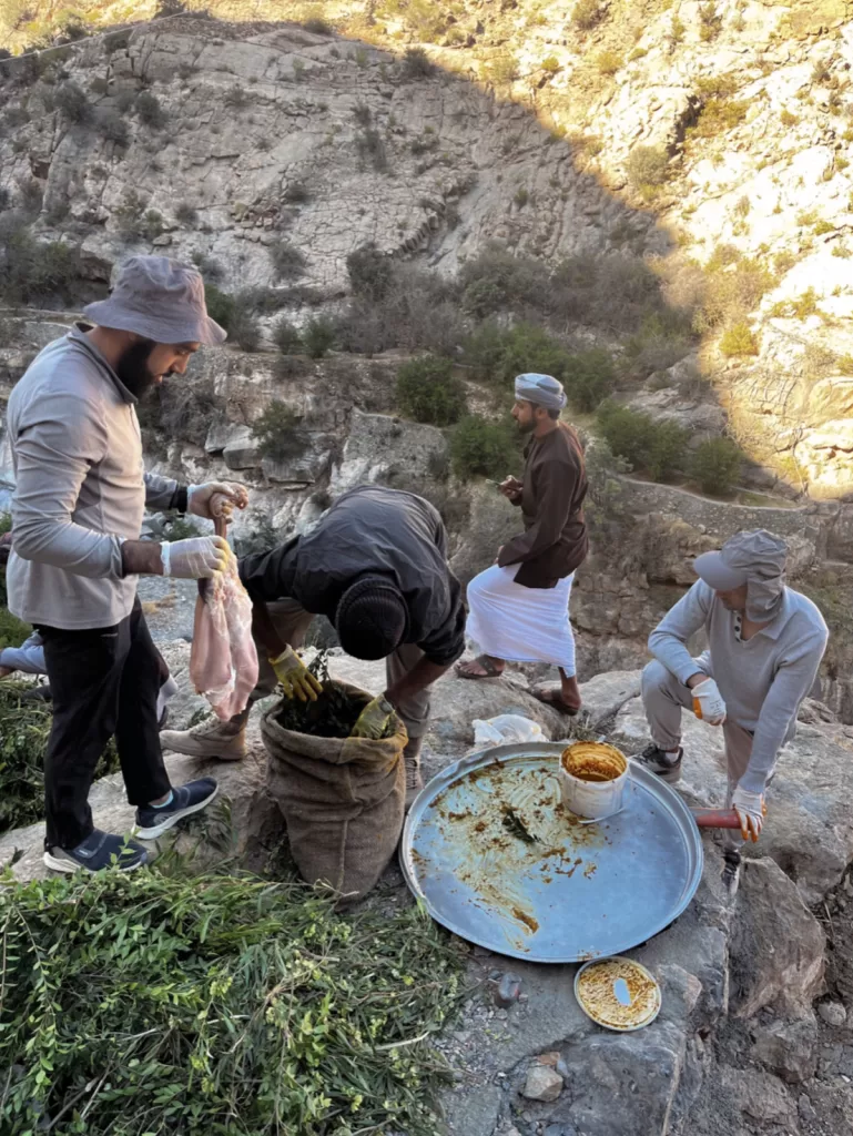 Cooking the shuwa at the suwgra