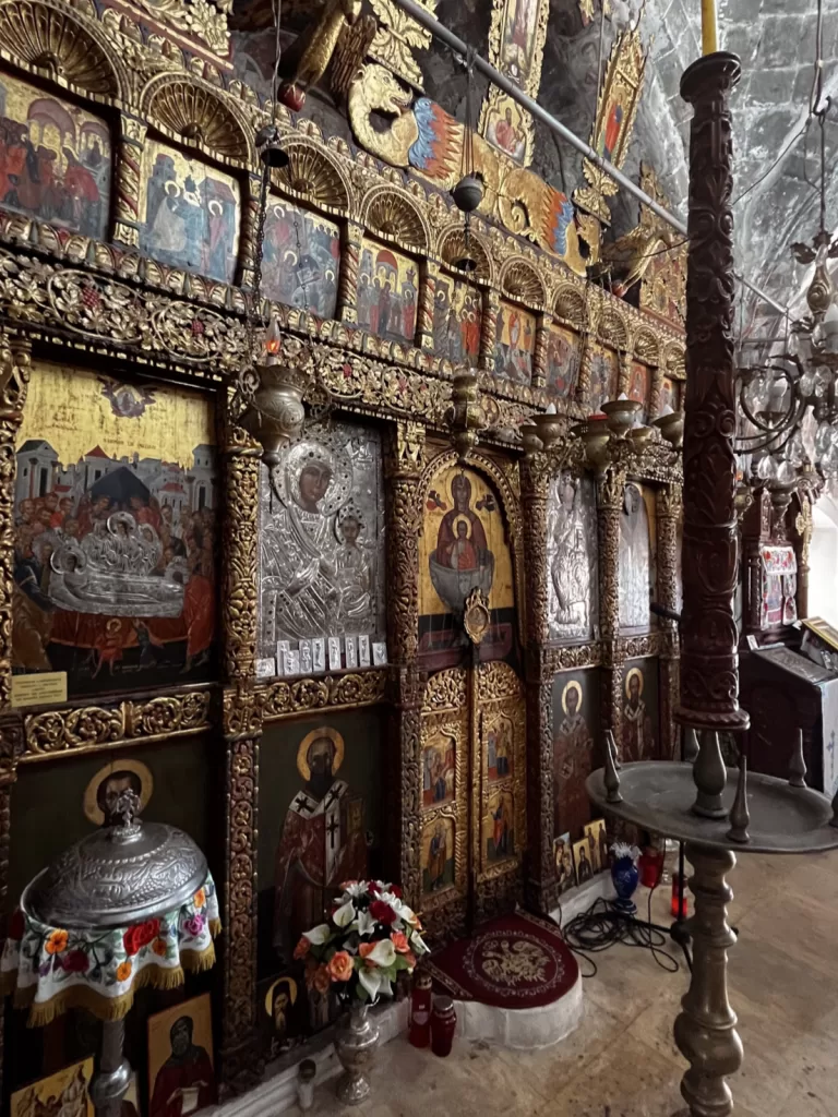 Assumption of the Virgin Mary cathedral iconostasis, Olympos Karpathos 