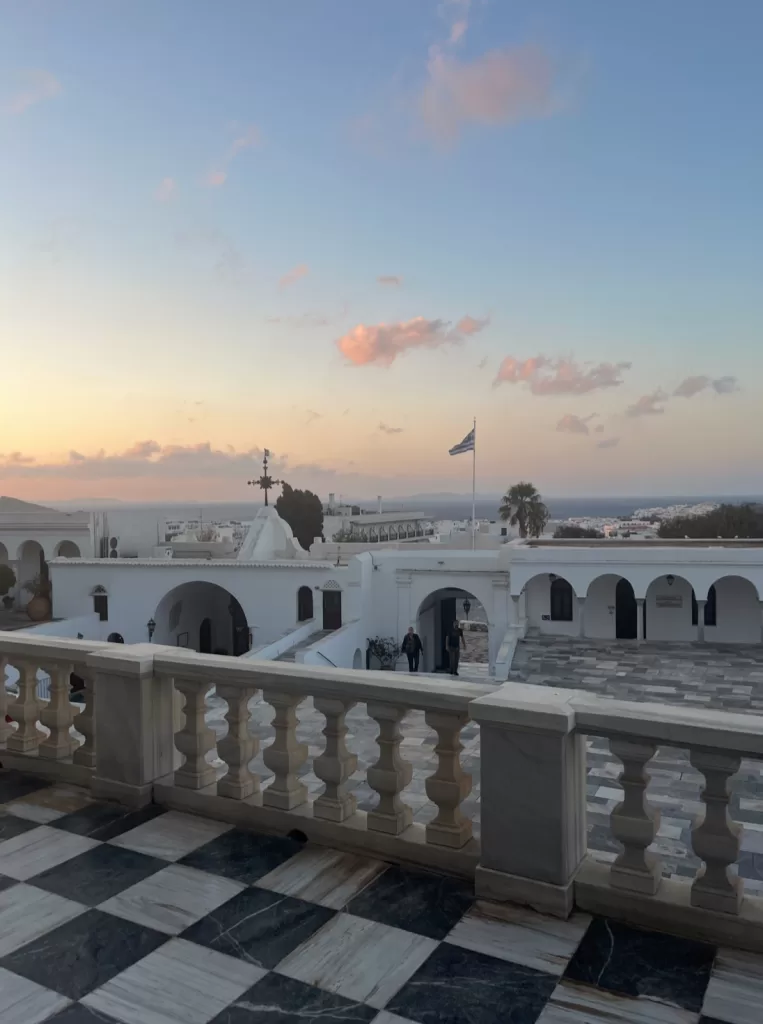 Panagia Evangelistria Church at Sunrise