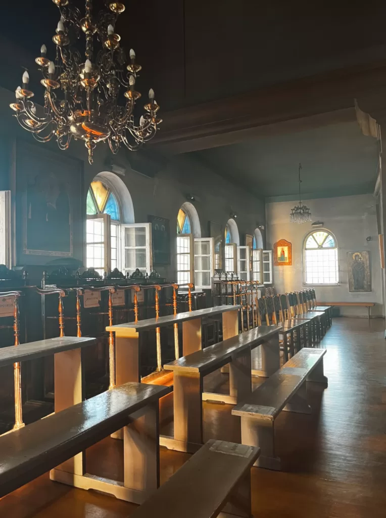 Upstairs Tinos Church