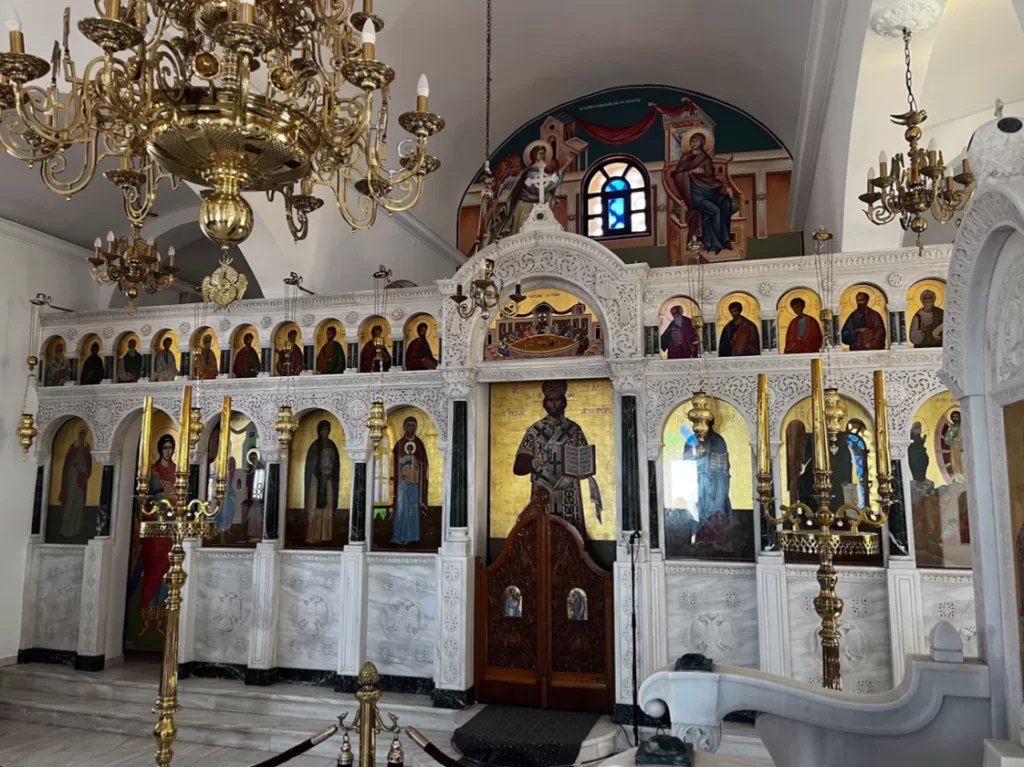 Marble church of Kechrovouni Monastery