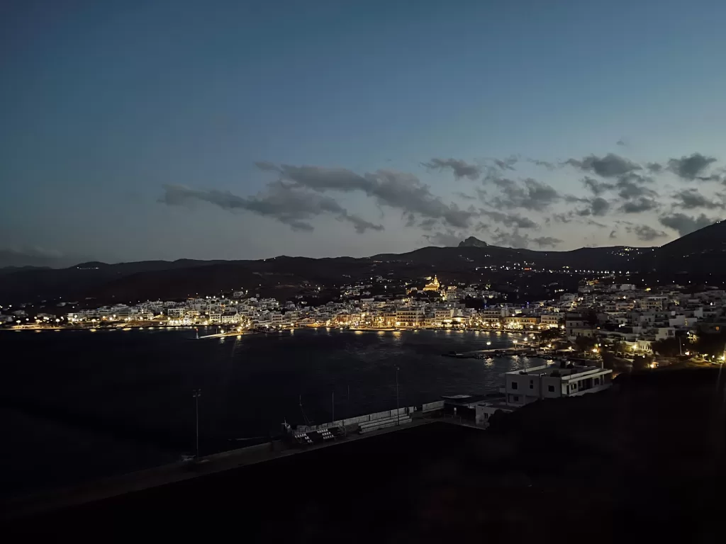 View of Tinos from the war memorial