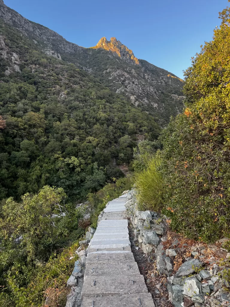 Foot paths near Dionysiou Monastery