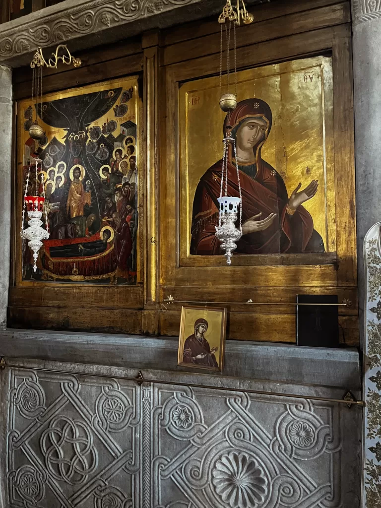 Icon of the Virgin Mary Protaton Church Karyes