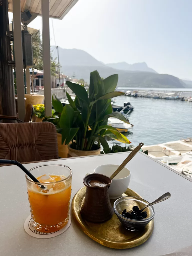 greek coffee at medikon agios nikolaos