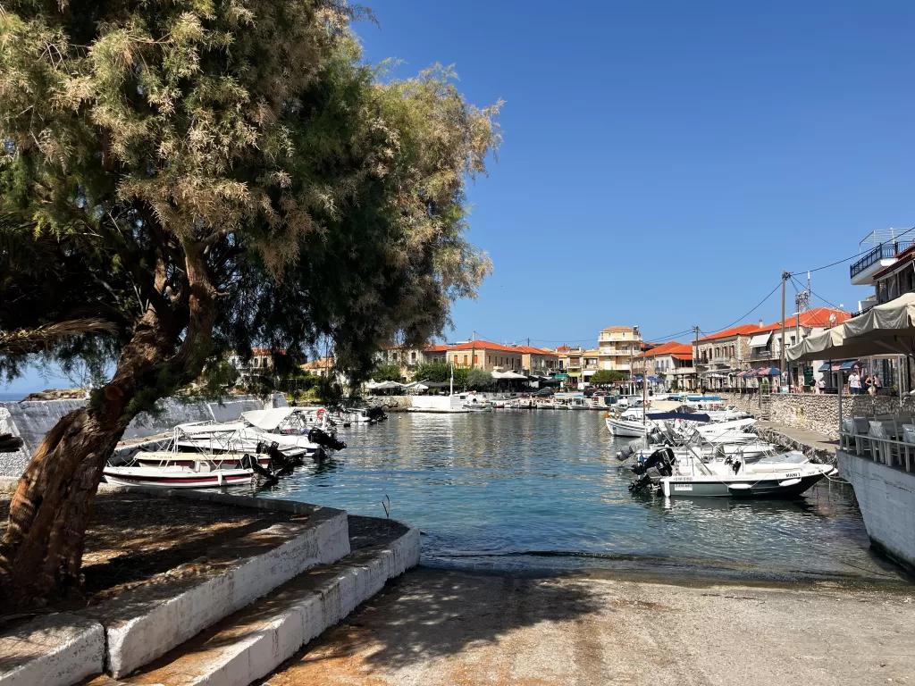 Agios Nikolaos harbor, the Mani, Greece