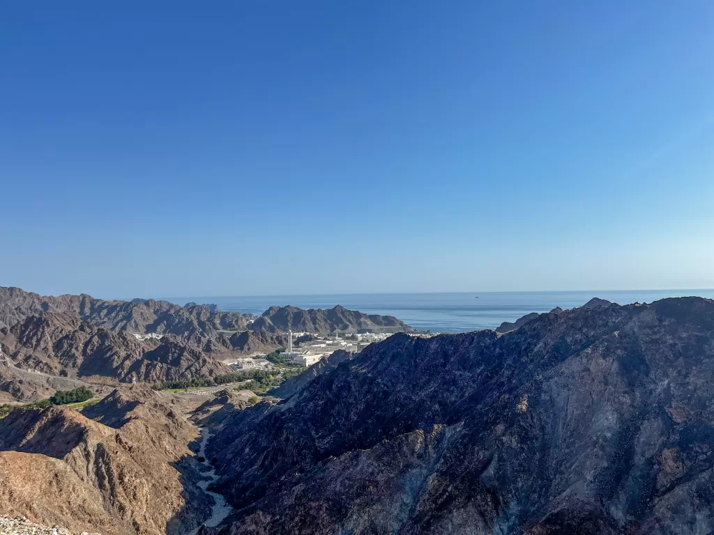 view of muscat and the arabian sea