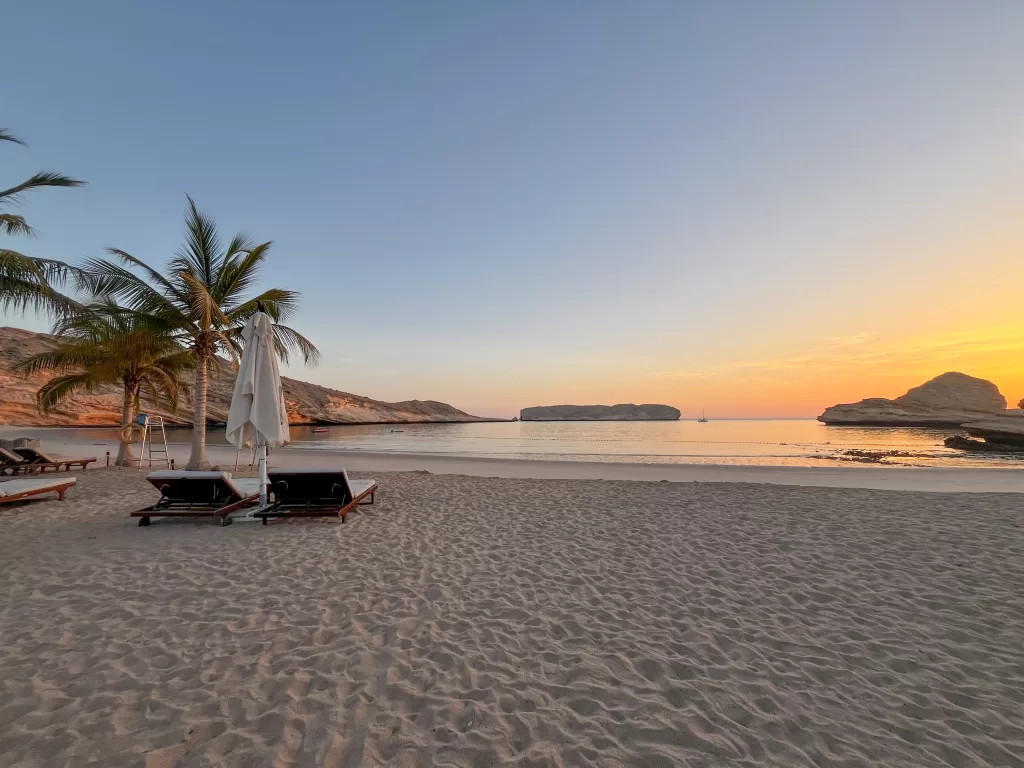 the private coastline of jumeirah muscat bay
