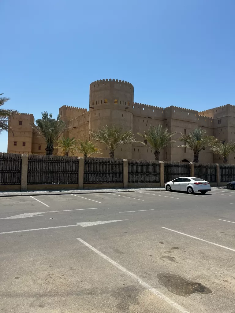 Rozna restaurant is build like a omani fort