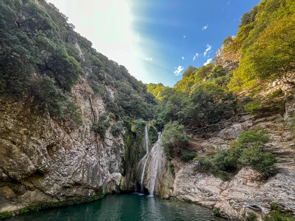 Polylimnio Waterfalls Greece
